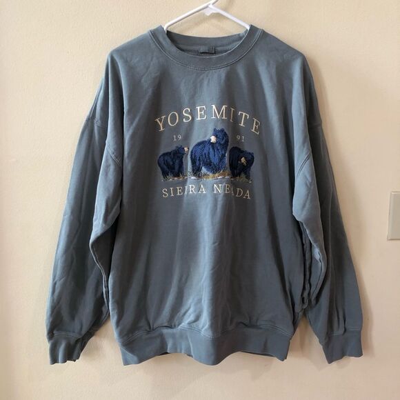 John Gault Embroidered Yosemite National Park Sweatshirt - Picture 1 of 7
